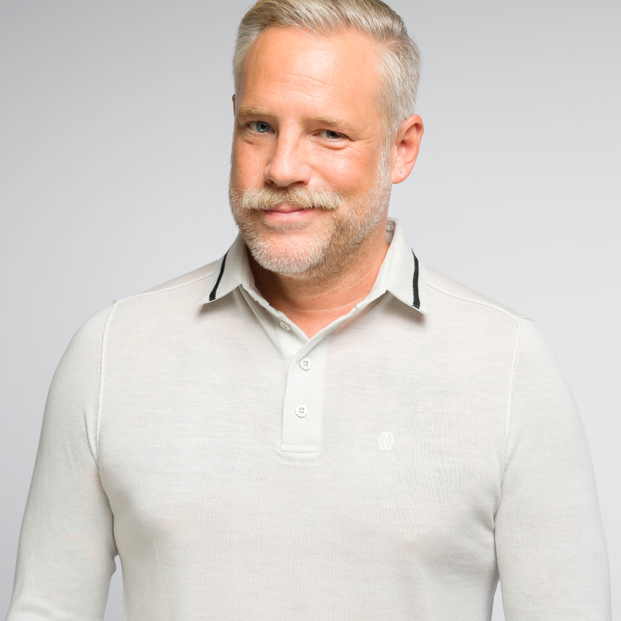 The Polo Longsleeve Merino Stripes