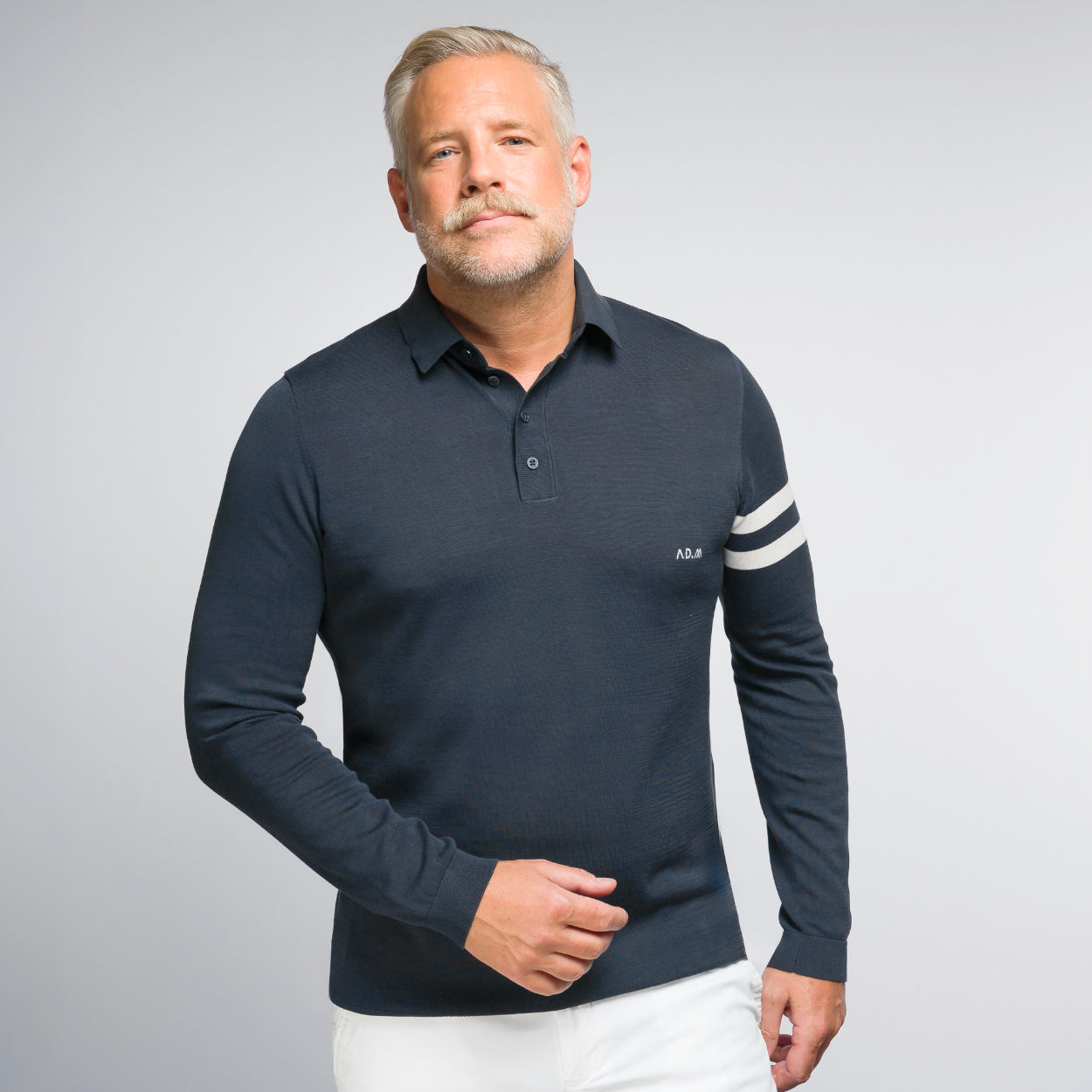 The Polo Longsleeve Mercerized Stripes