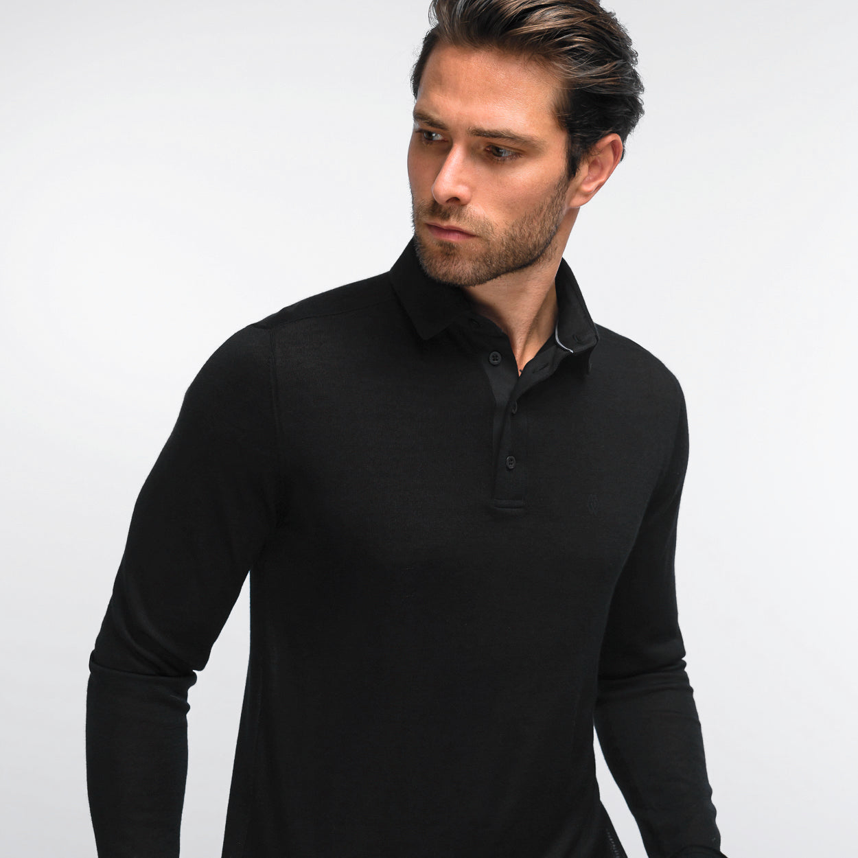 The Polo Longsleeve Cashmere Silk